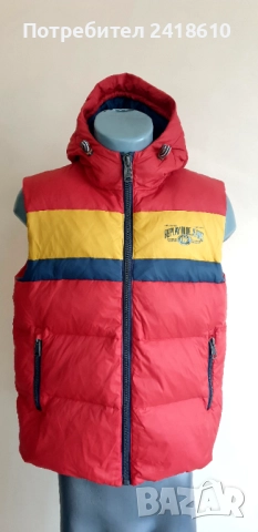 Replay Milano Hooded Down Vest Mens Size S / M ОРИГИНАЛ Мъжки Пухен Елек!, снимка 5 - Якета - 52775766