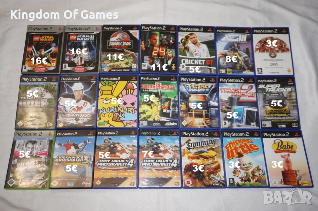 Игри за PS2 Lego/Jurrasic Park/24 The Game/Turbo Trucks/Tony Hawk's/Kuri Kuri/Turbo Trucks/NHL Hitz/