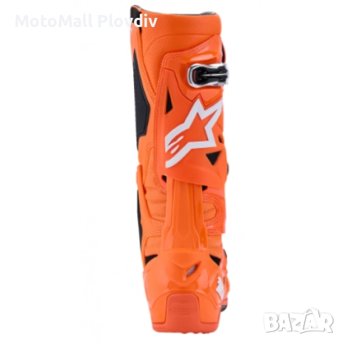 Мотокрос ботуши ALPINESTARS TECH 10 SUPERVENTED ORАNGE/BLACK/WHITE, снимка 5 - Аксесоари и консумативи - 51474680