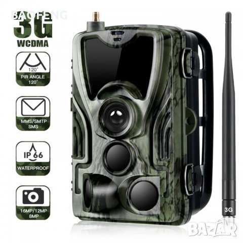 Модел 2022 3G версията HC-801G Фотокапан Suntek 16MP 1080P Ловна камера Нощно виждане, Full HD,, снимка 1 - Оборудване и аксесоари за оръжия - 37516917