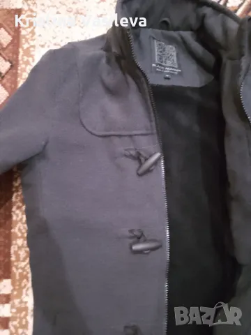 Мъжко сиво палто., снимка 3 - Якета - 47625509