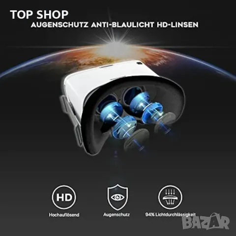 DESTEK V5,VR Headset за виртуална реалност 2022,VR изглед ще да гледате 360-градусови видеа, снимка 5 - Аксесоари - 48774700