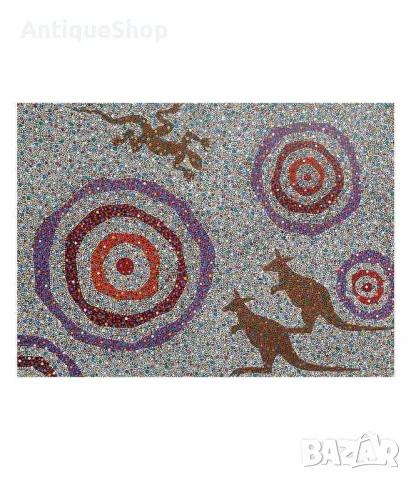 Сънища, репродукция, фотографски печат, Тодор, Велин, Todor Velin, картина, аборигенска живопис, снимка 2 - Картини - 46588660