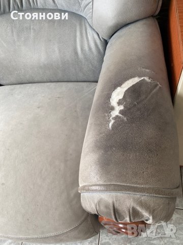 Разтегателен диван но лявото  рамо е скъсано, снимка 4 - Дивани и мека мебел - 38190665