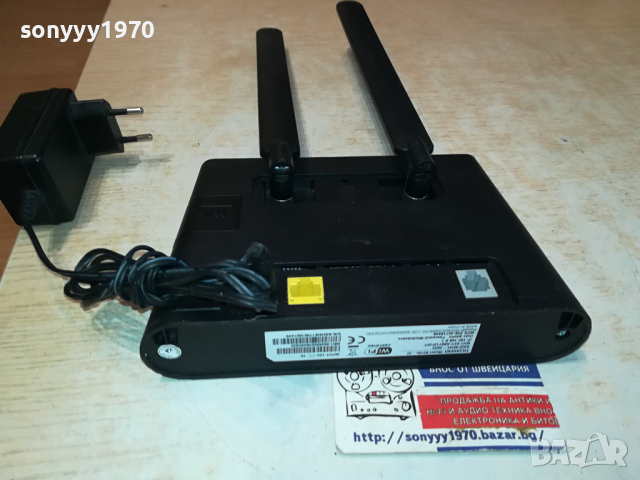 A1 MTEL HUAWEI 4G РУТЕР С АДАПТЕР И 2 АНТЕНИ 1903241553, снимка 3 - Рутери - 44841465