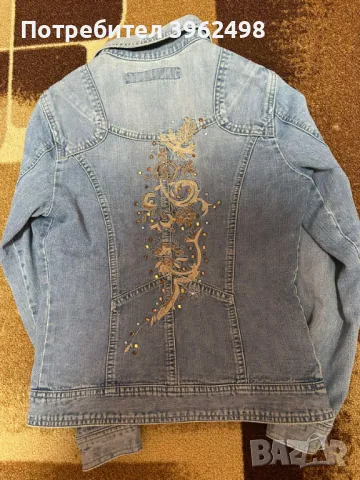 Дамско дънково яке с подарък, снимка 2 - Якета - 47994082