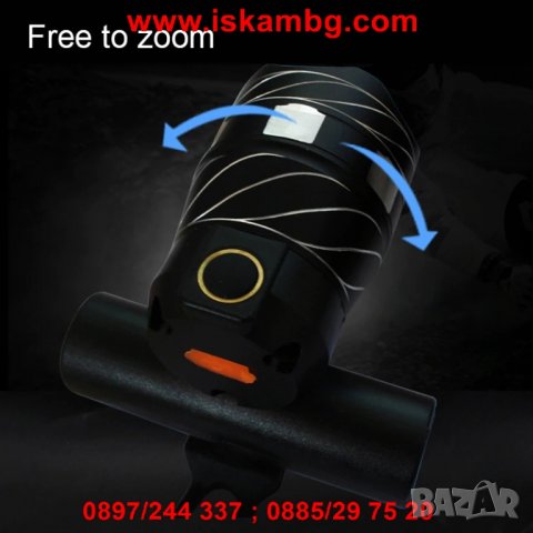 Фар за велосипед с USB T6 1600LM - код ZK30, снимка 14 - Аксесоари за велосипеди - 26769368