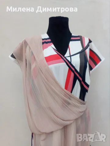 Дълга рокля от сатениран памук , снимка 3 - Рокли - 50066861