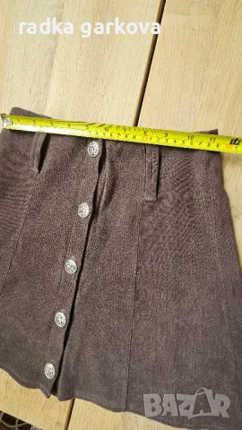 Пола в кафяво, снимка 3 - Поли - 50253723