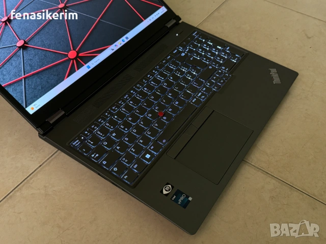 16' WQXGA 2.5K Core i7-12850HX Lenovo ThinkPad P16 Gen 1 32GB DDR5/512GB NVMe/RTX A2000 8GB/Гаранция, снимка 6 - Лаптопи за работа - 53392563