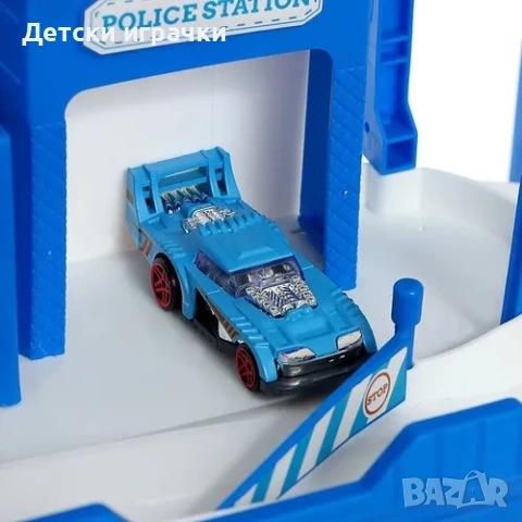 Паркинг Полицейска станция 50см с меки патрони, светлини , снимка 9 - Коли, камиони, мотори, писти - 53101725