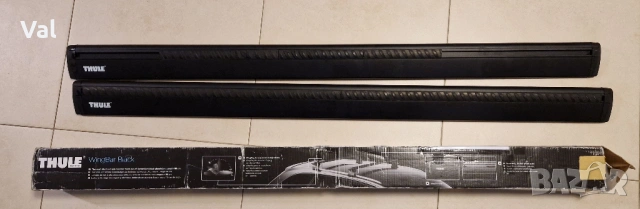 Напречни греди THULE WingBar Black 118cm и 108см, снимка 2 - Аксесоари и консумативи - 53394630