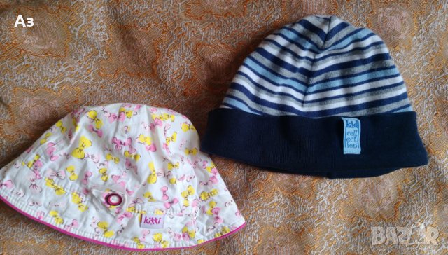 Продавам шапки за бебе от 0 – 24 мес., 2 броя, нови, снимка 6 - Бебешки шапки - 28739819