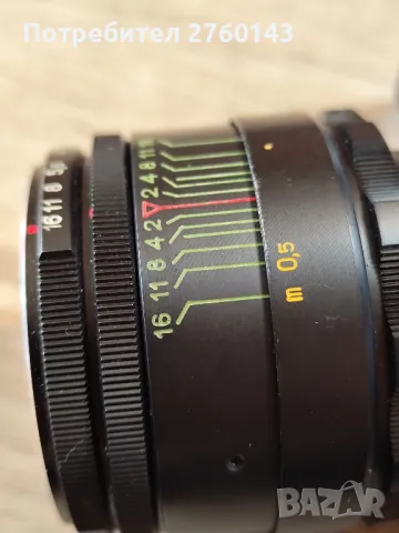 Зенит Е руски юбилеен фотоапарат Москва 1980г. Нелиос -44-2, снимка 4 - Антикварни и старинни предмети - 50241053