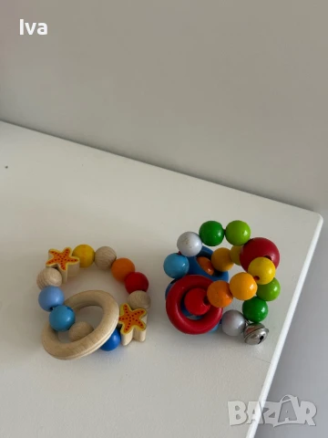 Дървени играчки дрънкалки 