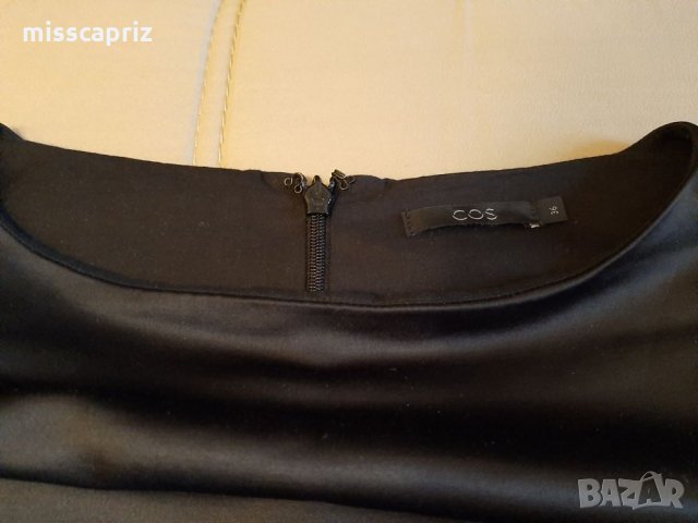 Стилна черна рокля, снимка 5 - Рокли - 27228509