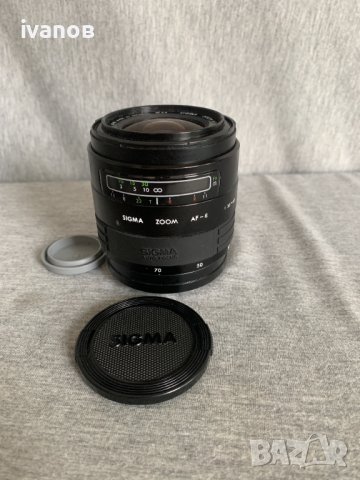 обектив SIGMA ZOOM AF 1: 3.5 - 4.5 f =28 70mm, снимка 2 - Обективи и филтри - 40312649