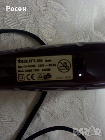 Сешоар Taurus модел Diana - 27 лв, снимка 4 - Фризьорски принадлежности - 38314291