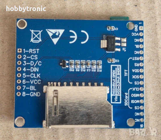 1.8" TFT LCD модул , снимка 2 - Друга електроника - 36131804