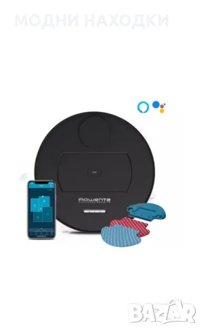 Прахосмукачка робот Rowenta X-PLORER RR7635WH, Автономия 120 мин, 0.4 л, 3 сензора за падане, снимка 2 - Прахосмукачки - 50357885