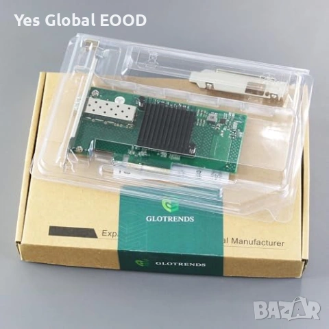 GLOTRENDS 10Gb SFP+ PCIe карта Intel 82599EN, снимка 9 - Други - 53443493