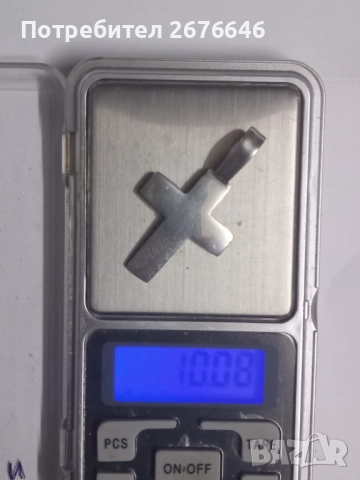 Сребърен кръст, снимка 3 - Колиета, медальони, синджири - 52147173