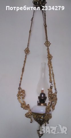 Лампион,свещник,газено осветление., снимка 5 - Антикварни и старинни предмети - 32309271