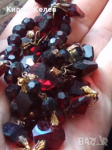 СТАРО КОЛИЕ от ГРАНАТ и БРОНЗ с ПОЗЛАТА 12697, снимка 2 - Антикварни и старинни предмети - 29555319