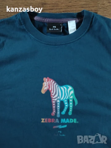 paul smith zebra - страхотна мъжка тениска S, снимка 2 - Тениски - 51417326