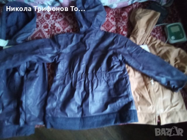 Продавам есенно пролетни якета кожени с качулка нови с етикети тц, снимка 1 - Детски якета и елеци - 43364058
