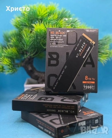 НОВ!!! Високоскоростен вътрешен SSD Western Digital Black SN850X 8 TB (M.2 2280, PCIe 4.0 x4, NVMe) 