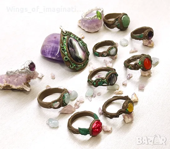 Пръстени ръчна изработка , снимка 2 - Пръстени - 48468258