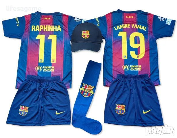 Детско - юношески футболен екип Барселона Рафиня Barcelona Raphinha, снимка 3 - Детски комплекти - 49688389