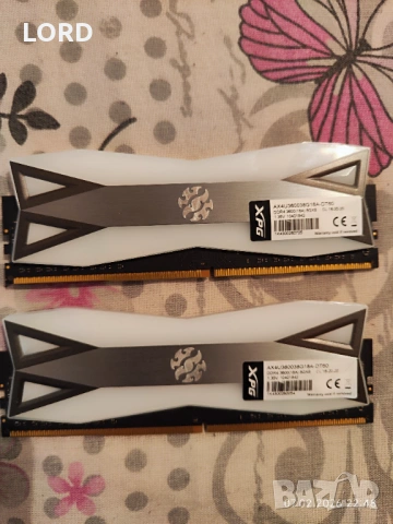 Рам памет 16GB DDR4 3600 ADATA XPG Spectrix D60G 2 X 8GB, снимка 2 - RAM памет - 53405619