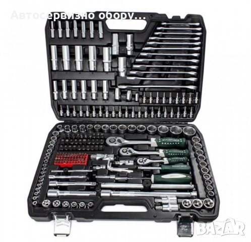 ROCK FORCE premium 216 части. 1/4 + 3/8 + 1/2 + звездогаечни ключове , снимка 1