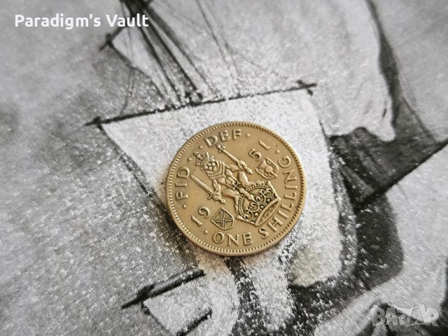 Монета - Великобритания - 1 шилинг | 1951г., снимка 1 - Нумизматика и бонистика - 43912198