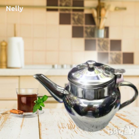 Чайник от неръждаема стомана, 1L, снимка 3 - Аксесоари за кухня - 44029551