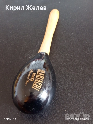 Марака MARIACHI BLACK ударен музикален инструмент за КОЛЕКЦИЯ 51067, снимка 5 - Други ценни предмети - 51741255