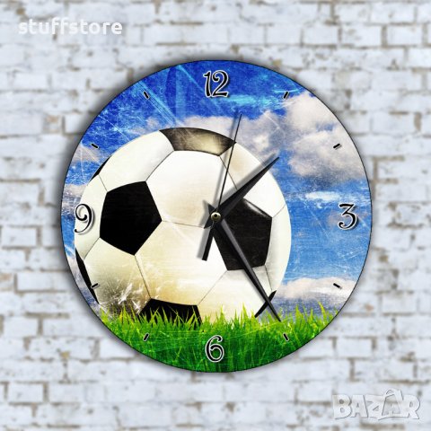 Стенен Часовник - Футболна Топка на Игрище, снимка 1