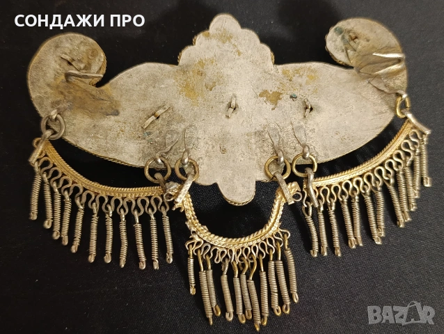 Пафти Сребърни Филигран Позлата Носия, снимка 7 - Антикварни и старинни предмети - 53065802