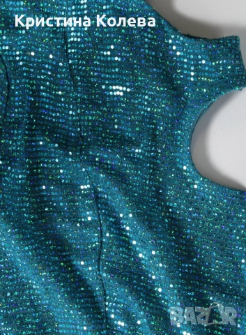 Бляскава коктейлна рокля Bershka, снимка 5 - Рокли - 52858137