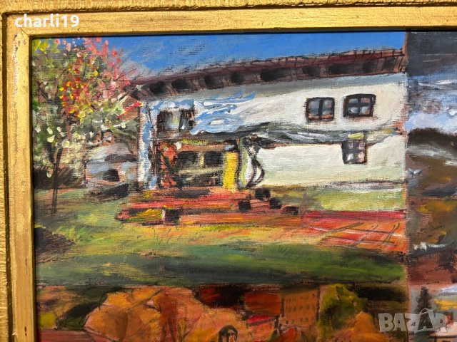 Красива рамкирана картина Г. Витанов , снимка 7 - Картини - 43642737