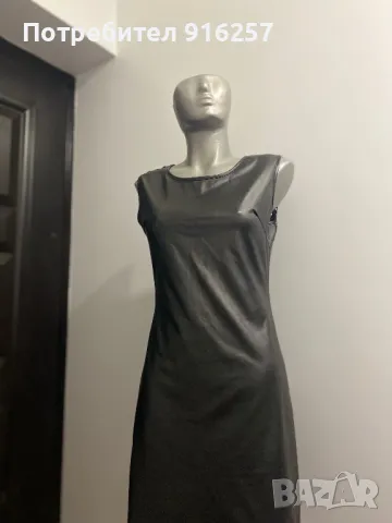 Кожена рокля с гол гръб, снимка 3 - Рокли - 49150454