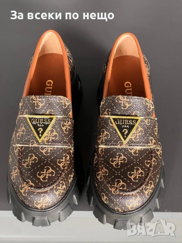 Guess Дамски Кафеви Ежедневни Обувки Гес Код E1168, снимка 2 - Дамски ежедневни обувки - 53226807