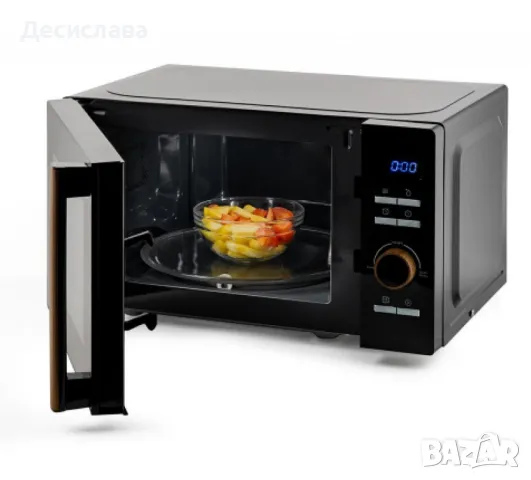 Микровълнова фурна 20L,черна, дигитална, снимка 2 - Микровълнови - 47899395