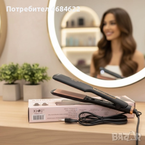 Преса за изправяне на коса, снимка 2 - Друга електроника - 52812937