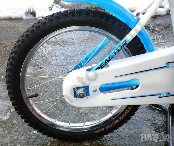 Детски велосипед 16” Reactor Foxy, стоманена рамка, контра, син/бял , снимка 9 - Детски велосипеди, триколки и коли - 35010518