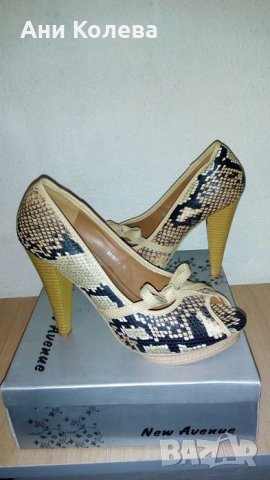 Обувки 39н. на ток, нови, снимка 2 - Дамски елегантни обувки - 28441463