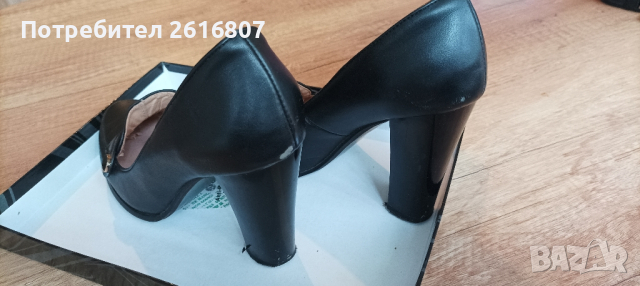 Дамски обувки черни 37, снимка 4 - Дамски обувки на ток - 44874758