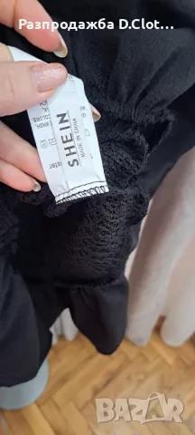  Shein черна рокля XS-S  , снимка 3 - Рокли - 46584444